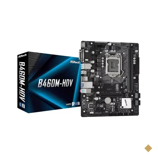 Placa Mãe ASRock B460M-HDV (Intel B460/LGA 1200/M.2/USB 3.2)