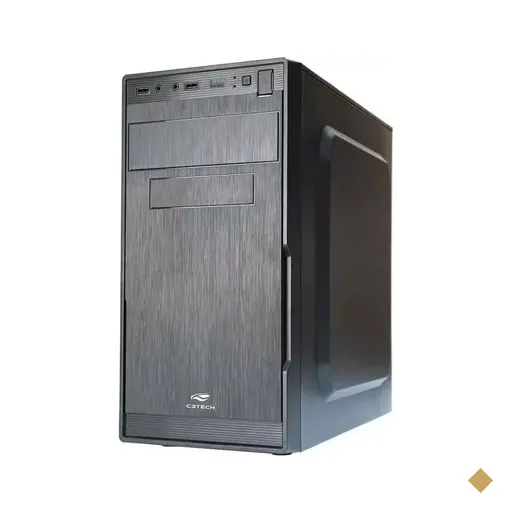Gabinete C3Tech MT-23V2BK Mid Tower Preto Com Fonte 200W
