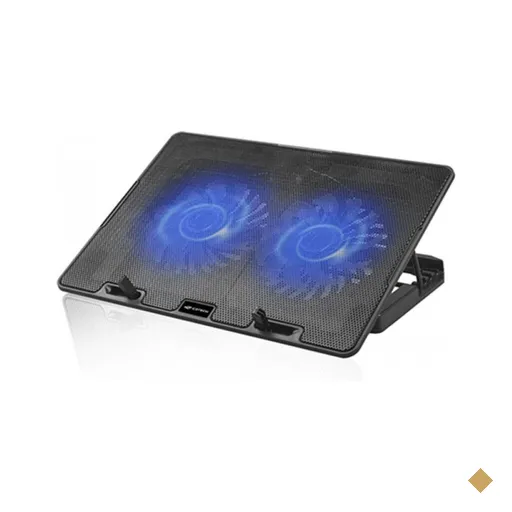 Base Cooler C3Tech Para Notebook Até 15,6″, 2 Coolers Fan LED Azul, USB -…