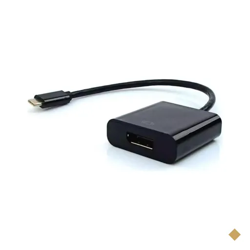Cabo Adaptador Conversor USB Tipo-C (M) x DisplayPort (F) Preto - Pluscable