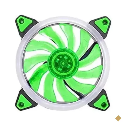 Fan Cooler K-Mex AF-G1225 120mm LED Verde