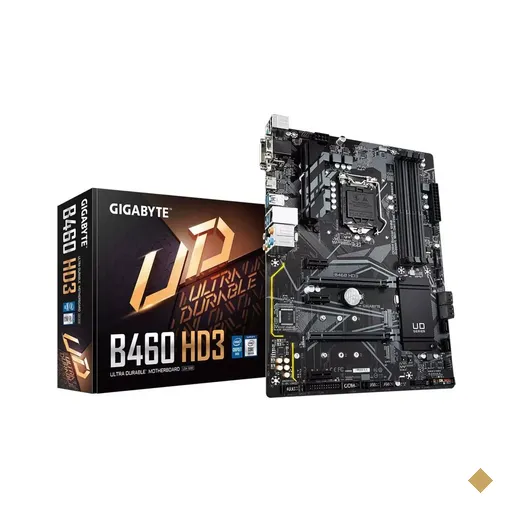 Placa Mãe Gigabyte B460 HD3 (Intel B460/LGA 1200/M.2)