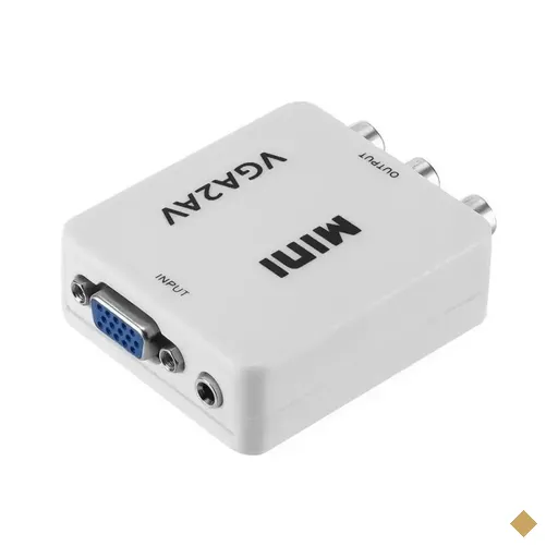 Adaptador Conversor HDB15 (VGA) F x 3 RCA