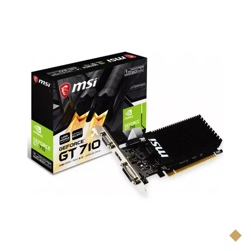 Placa de Vídeo MSI GeForce GT 710 Low Profile 1GB DDR3 64-bit PCI Express 2.0