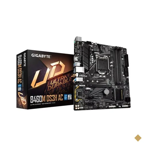 Placa Mãe Gigabyte B460M DS3H AC (Intel B460/LGA 1200/M.2/WiFi 802.11ac)