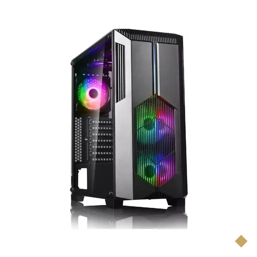 Gabinete Gamer Bluecase BG-029 RGB, Lateral em Vidro Temperado, Mid Tower Black