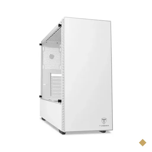 Gabinete T-Dagger Cube, Lateral em Vidro Temperado, Mid Tower White
