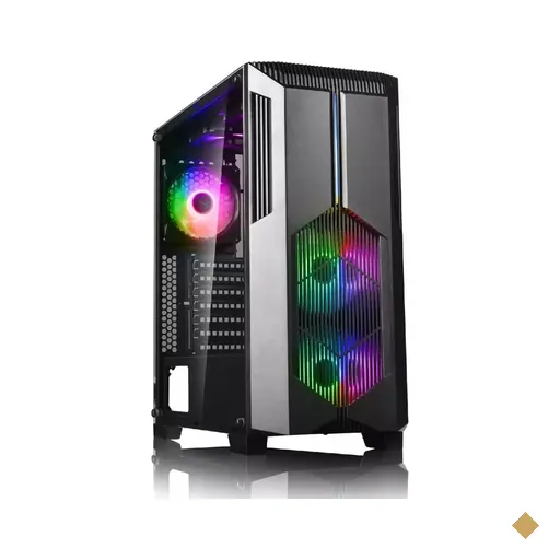 Gabinete Gamer Bluecase BG-029 RGB, Lateral em Vidro Temperado, c/ 2 Fans LED…