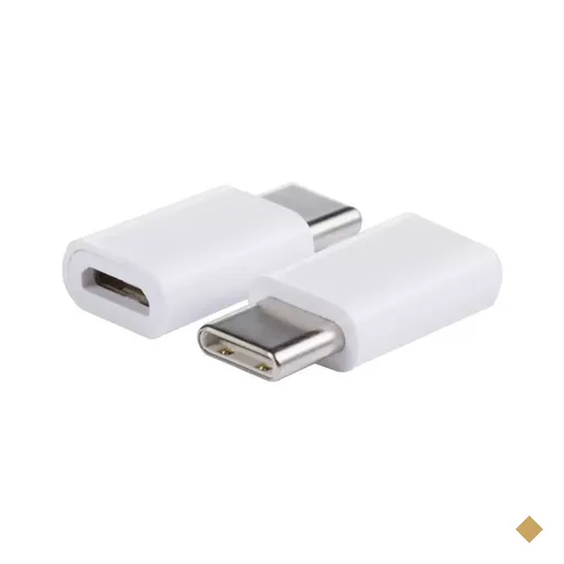 Adaptador Conversor Micro USB (F) x USB Tipo-C 3.1 (M)