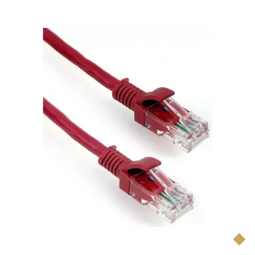 Cabo de Rede RJ-45 CAT6 10m Vermelho - Pluscable