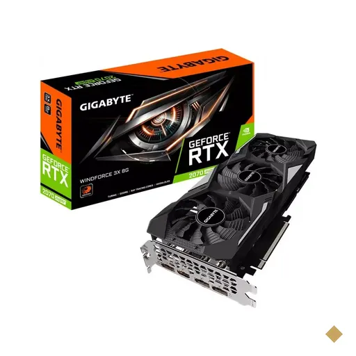 Placa de Vídeo Gigabyte GeForce RTX 2070 SUPER WindForce 3X 8GB GDDR6 256-bit…