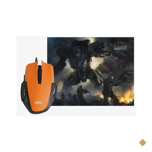 Kit OEX Combo Clash - Mouse LED + Mousepad Pequeno - MC-103
