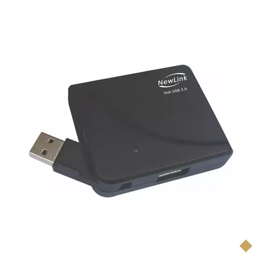 NewLink Mini Hub USB 2.0 4 Portas Preto