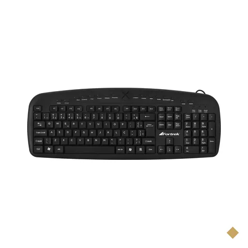 Teclado Fortrek Multimídia MKL-101 USB Preto