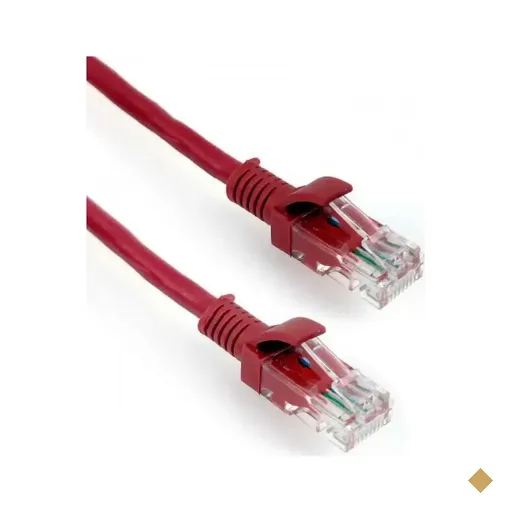 Cabo de Rede RJ-45 CAT5e 10m Vermelho - Pluscable