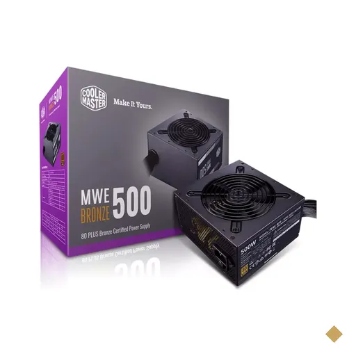 Fonte Cooler Master 500W MWE V2 ATX12V v2.52 MPE-5001-ACAAB-BR 80 PLUS Bronze