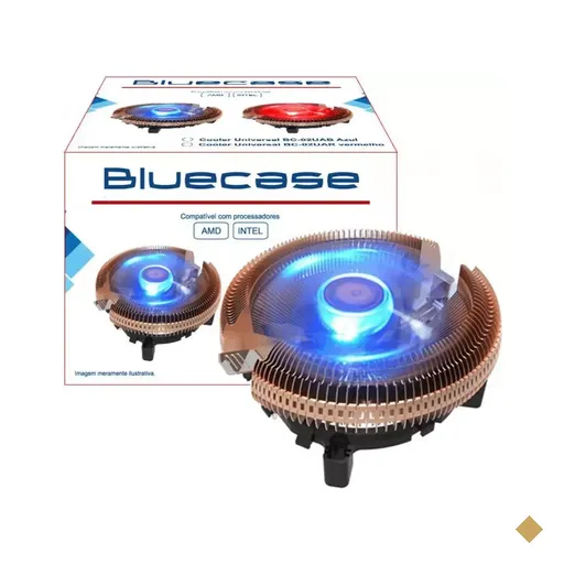 CPU Cooler Bluecase Universal BC-02UAB Led Blue Intel/AMD 