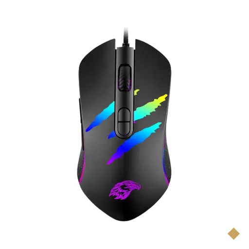 Mouse K-Mex Gamer MO-YA37 RGB 3200dpi USB Preto