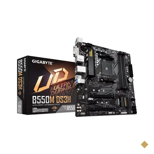Placa Mãe Gigabyte B550M DS3H (Socket AM4/AMD B550/M.2)