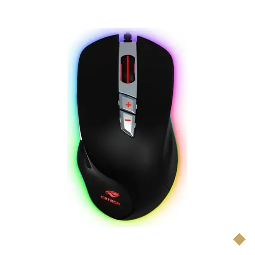 Mouse C3Tech Gamer  Optical 7000dpi LED RGB USB