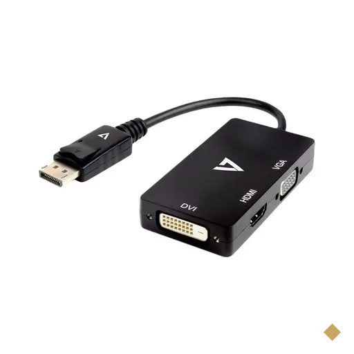 Cabo Adaptador Conversor Displayport  x VGA, HDMI, DVI, 15cm - MD9