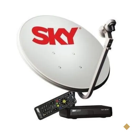 Kit Antena e Receptor Sky Pré-Pago
