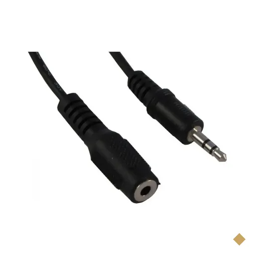 Cabo Extensor P2 (F) x P2 (M) 5m Preto - MD9
