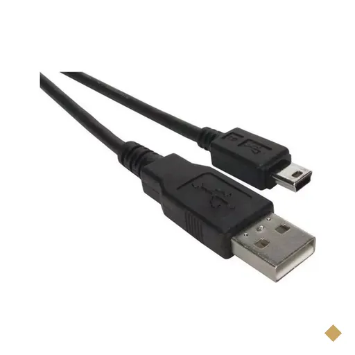 Cabo Conversor USB Tipo-A (M) x Mini USB Tipo-B (M) 5 Pinos 1,80m