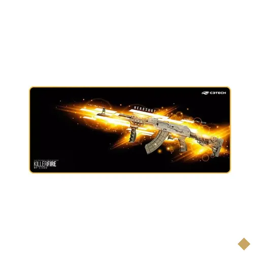 MousePad Gamer C3tech Killer Fire MP-G1000 Control Extra Grande (700x300mm)