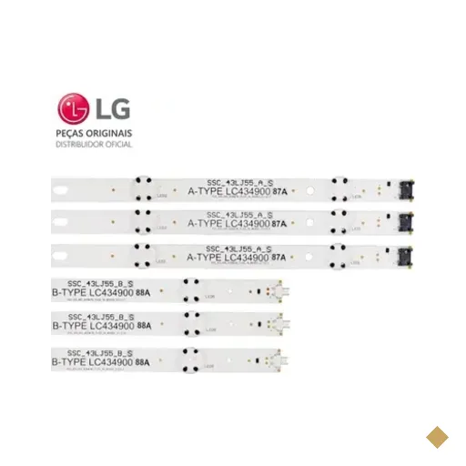 Kit Barras LED Tv Lg 43lj5500 43lj5550 43uj6300 Agf78860201