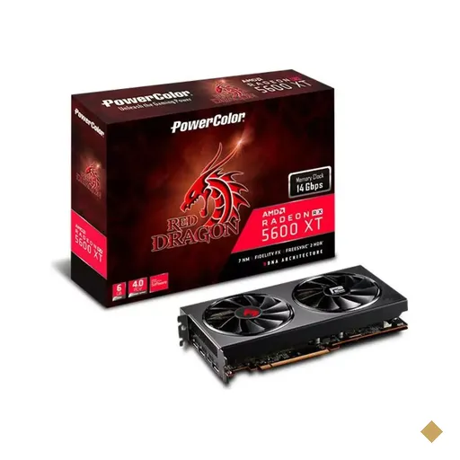 Placa de Vídeo PowerColor Red Dragon Radeon RX 5600 XT 6GB GDDR6 192-bit PCI…