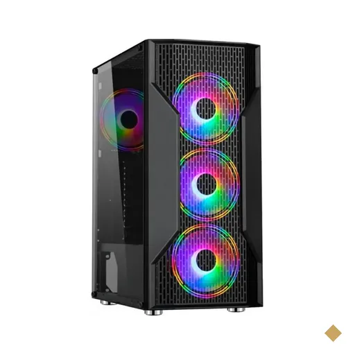 Gabinete DT3 Sports Coliseu, Lateral em Acrílico, Mid Tower Preto