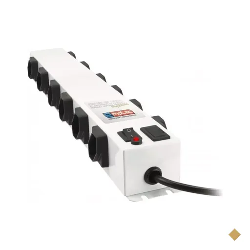Filtro de Linha Emplac Metálico Profissional 12 Tomadas Bivolt Branco