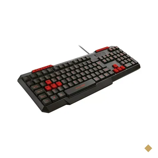 Teclado Multilaser Gamer TC242 USB Preto/Vermelho