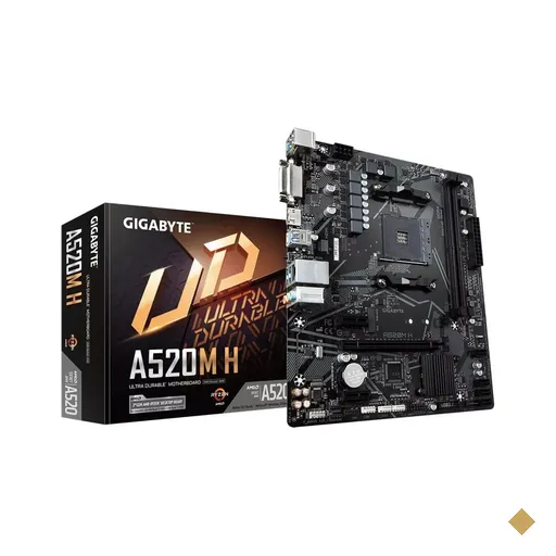 Placa Mãe Gigabyte A520M H (Socket AM4/AMD A520/M.2)