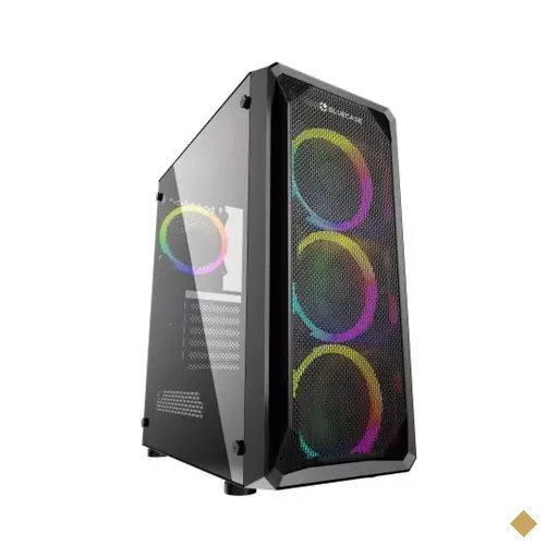 Gabinete Bluecase BG-032, Lateral em Vidro Temperado, Mid Tower Black