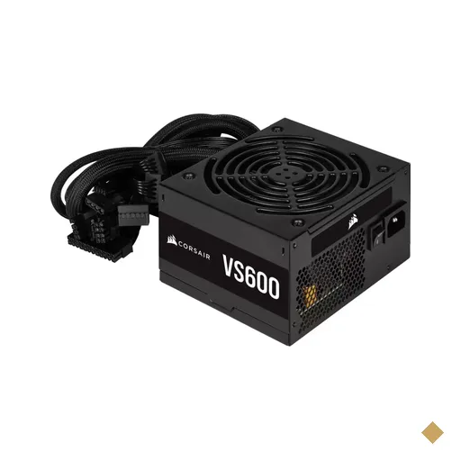 Fonte Corsair 600W VS Series ATX12V v2.31 VS600 BR 80 PLUS White