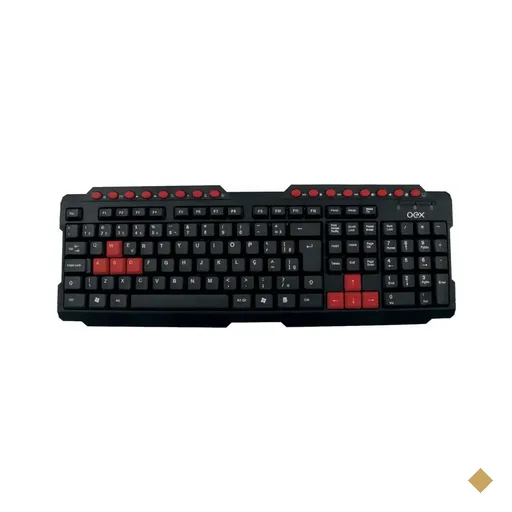 Teclado OEX Action TC200 USB Preto/Vermelho