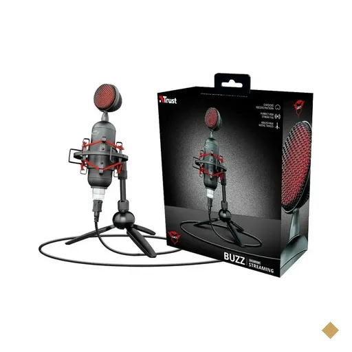 Microfone Streamer Trust Gaming GXT 244 Buzz USB