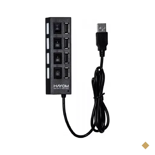Hayom Hub USB 2.0 4 Portas c/ Chave On/Off CB1118