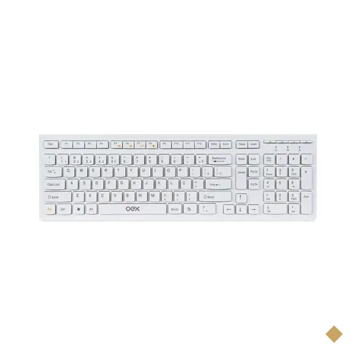 Teclado OEX Flat TC300 USB Branco
