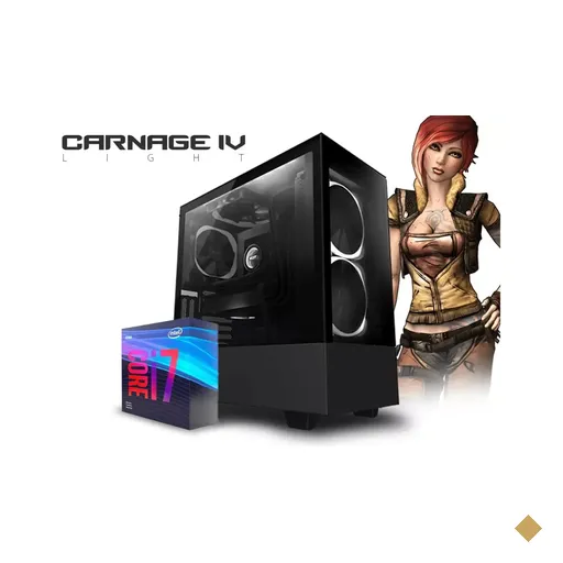 PC Gamer Carnage IV Light Intel Edition (Intel Core i7-9700F, 16GB (2x8gb)…