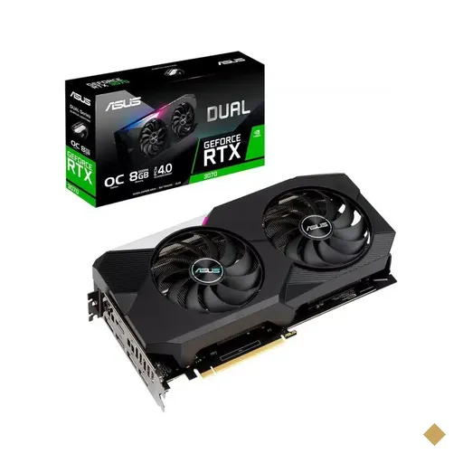 Placa de Vídeo ASUS GeForce RTX 3070 Dual (1-Click OC) 8GB GDDR6 256-bit PCI-E…