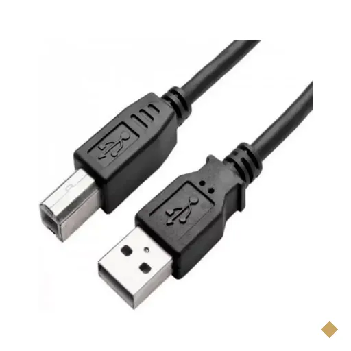Cabo USB 2.0 Tipo-A (M) x USB Tipo-B (M) 5m c/ Filtro para Impressora - MD9