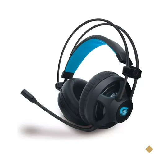 Headset Fortrek Pro H2 Led Azul Gamer P2/USB Preto