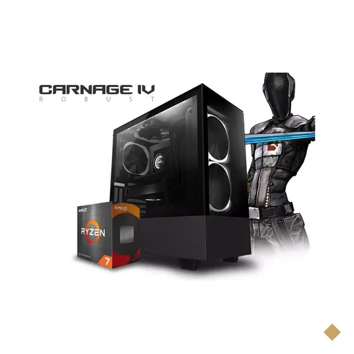 PC Gamer Carnage IV Robust AMD Edition (AMD Ryzen 7 3700X, 32GB (4x8GB)…