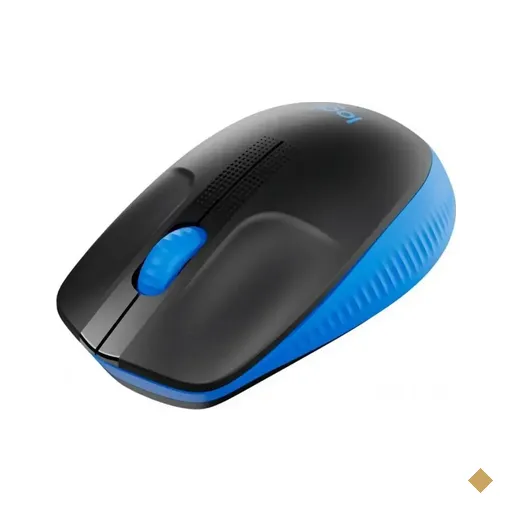 Mouse Logitech M190 1000dpi Optico Wireless Preto/Azul