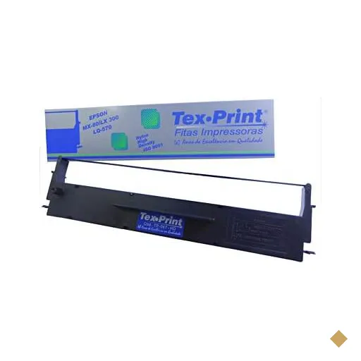 Fita nylon p/impressora epson LX350/LX300+II/LX300/MX80/LQ570 TP067 Tex-print…