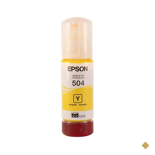 Garrafa de Tinta para Ecotank Amarelo T504 - T50442BR - Epson - CX 1 UN