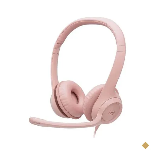 Headset com fio USB Logitech H390 com Almofadas Confortáveis, Controles de…